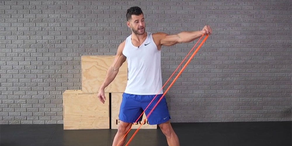 Band Side Lateral Raise Band Side Lateral Raise