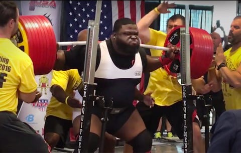 Ray Williams Squats 1 0005 Pounds Men S Health