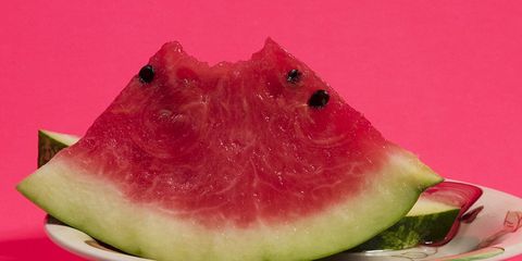 Sliced watermelon on a plate