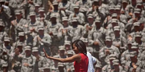 michelle obama troops