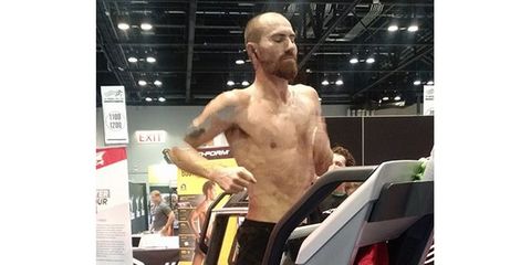 Jacob Puzey sets treadmill record