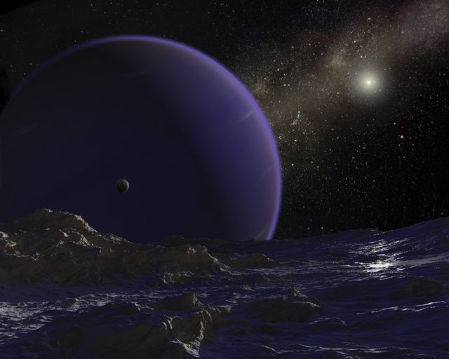 artist's concept of hypothetical planet 9