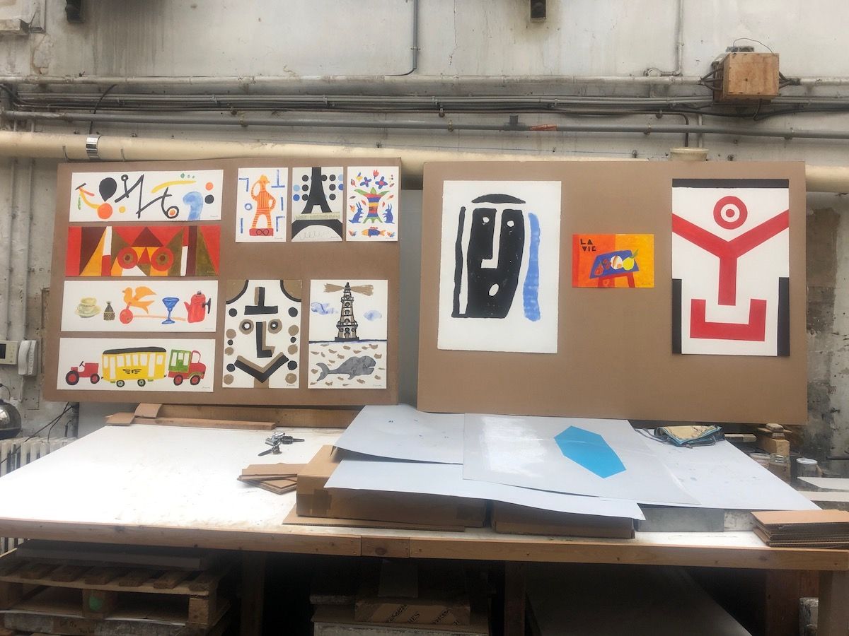 柚木沙弥郎の新作リトグラフ展を、イデーショップで開催｜ELLE DECOR 