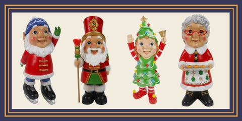 George Home at Asda, Christmas gnomes