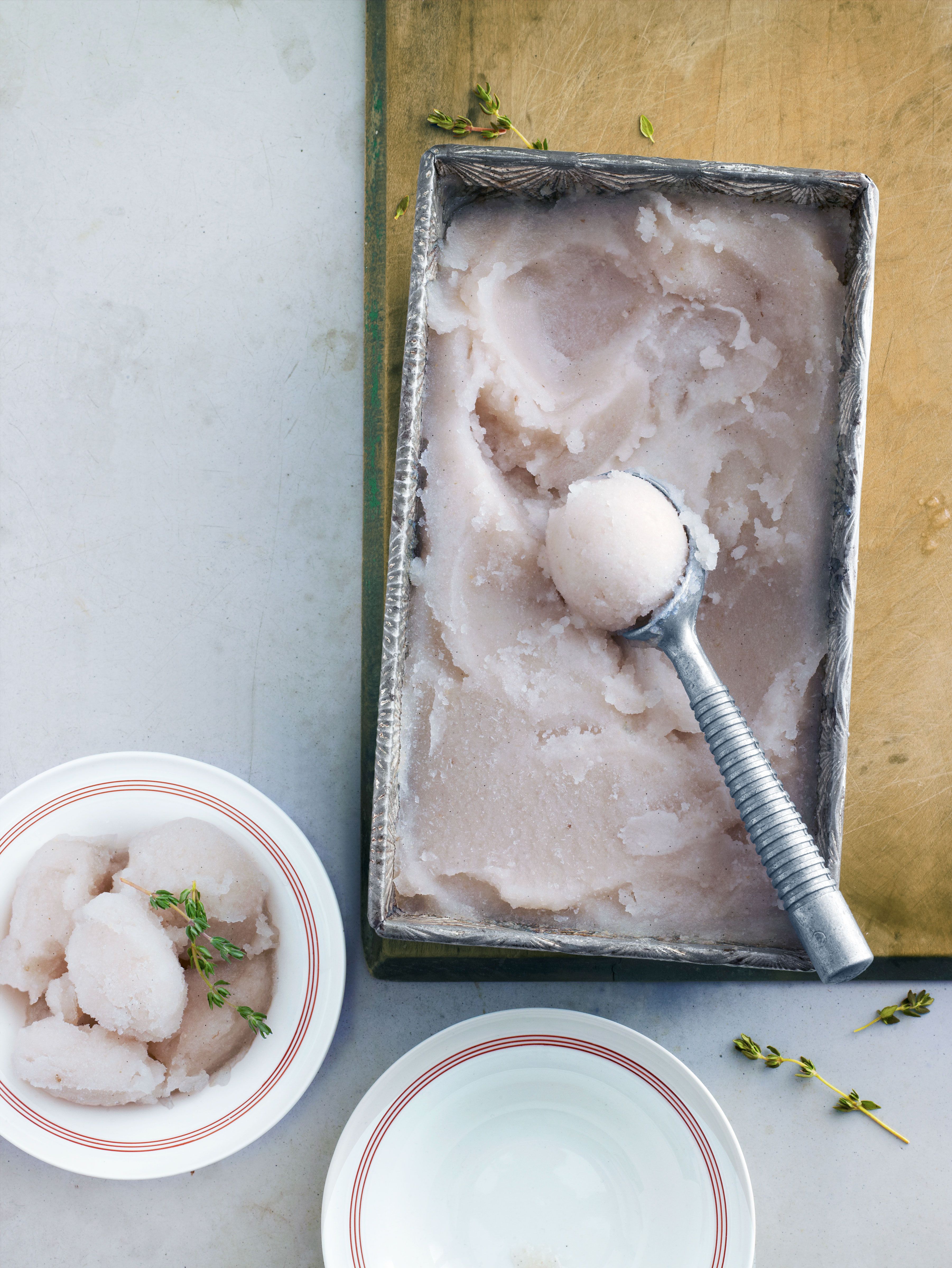 Asian-Pear Sorbet with Thyme image