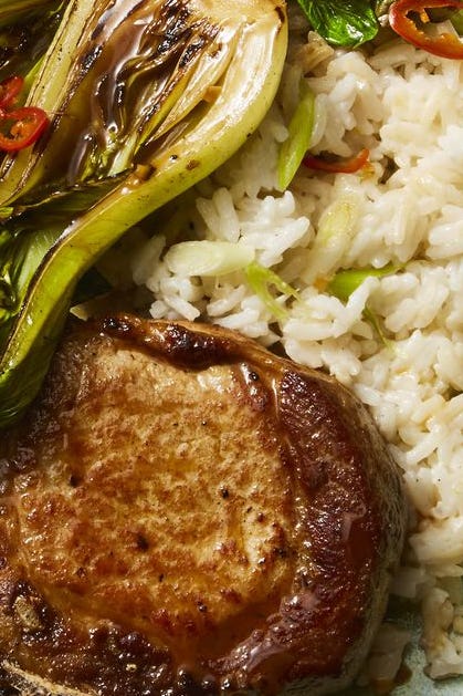 Best Asian Pork Chops with Coconut Rice Recipe - How to Make Asian Pork