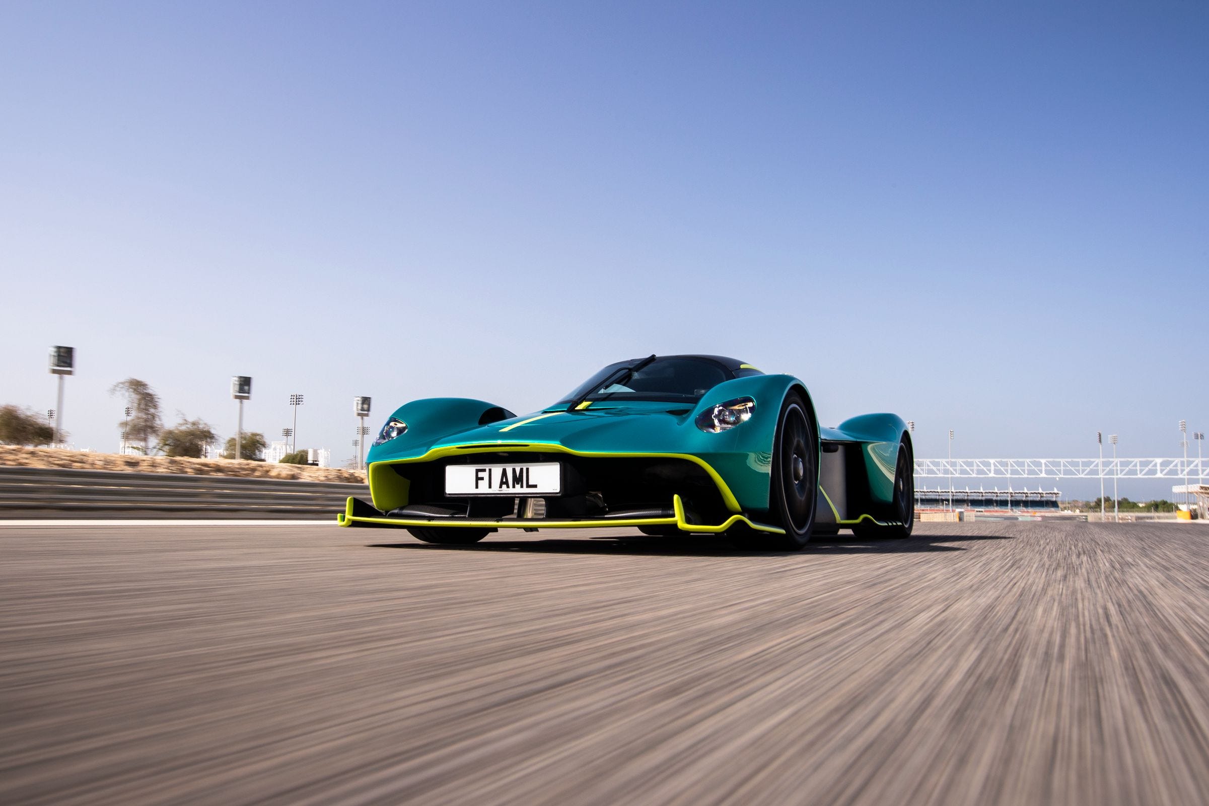 Taking the Aston Martin Valkyrie for a 186-MPH Ride around Bahrain's F1 Track