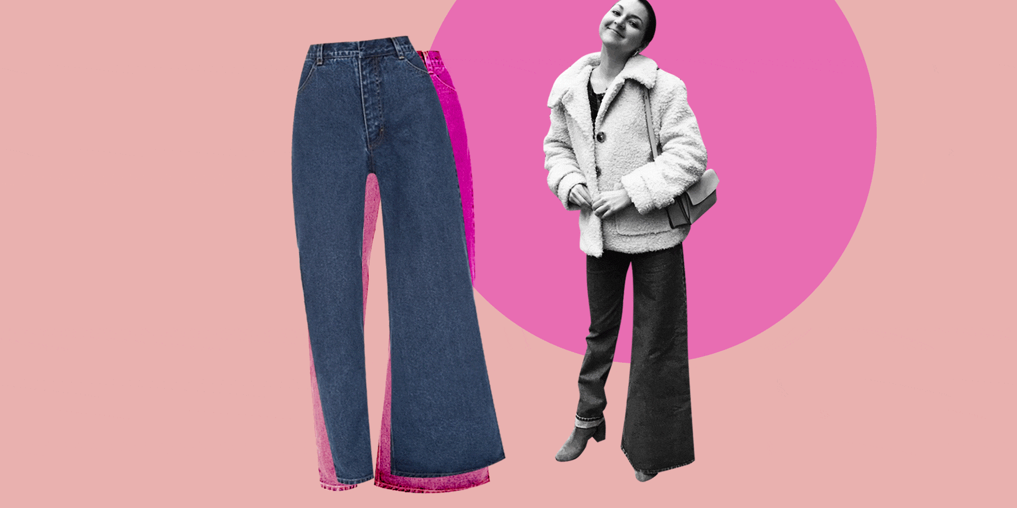 asymmetrical jeans trend
