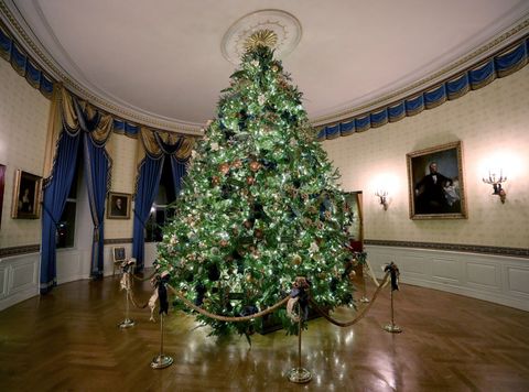 Melania Trump Unveils The White House Christmas Decorations