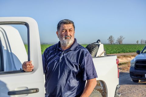 zanjero sergio lopez returns to his truck after adjusting an irrigation gate during his morning rounds in the imperial valley, which produced more than $2 billion in crops in 2019