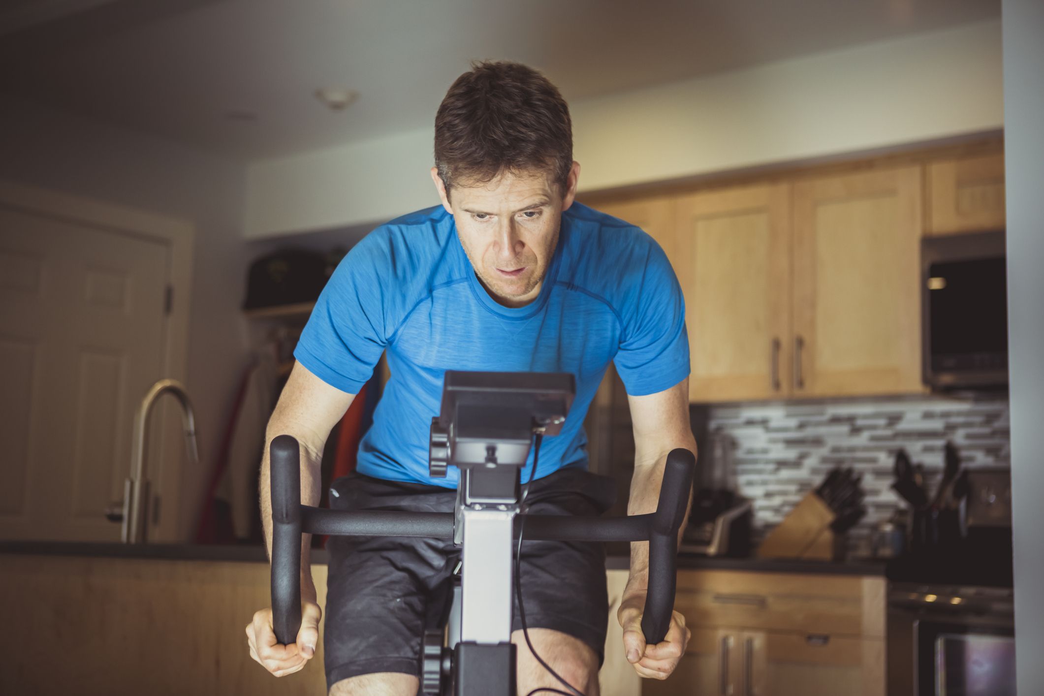 Folding Magnetic Exercise Bike Indoor Fitness Cardio Bicycle Workout Upright UK 