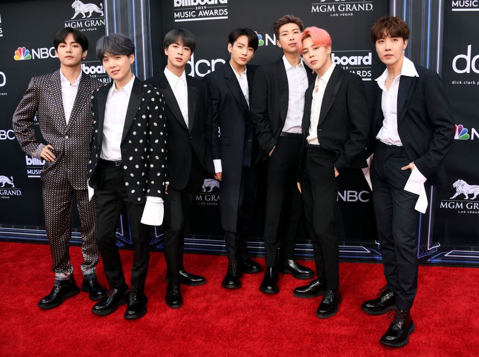 BTS Wore Dark Suits on Billboard Music Awards 2019 Red Carpet V