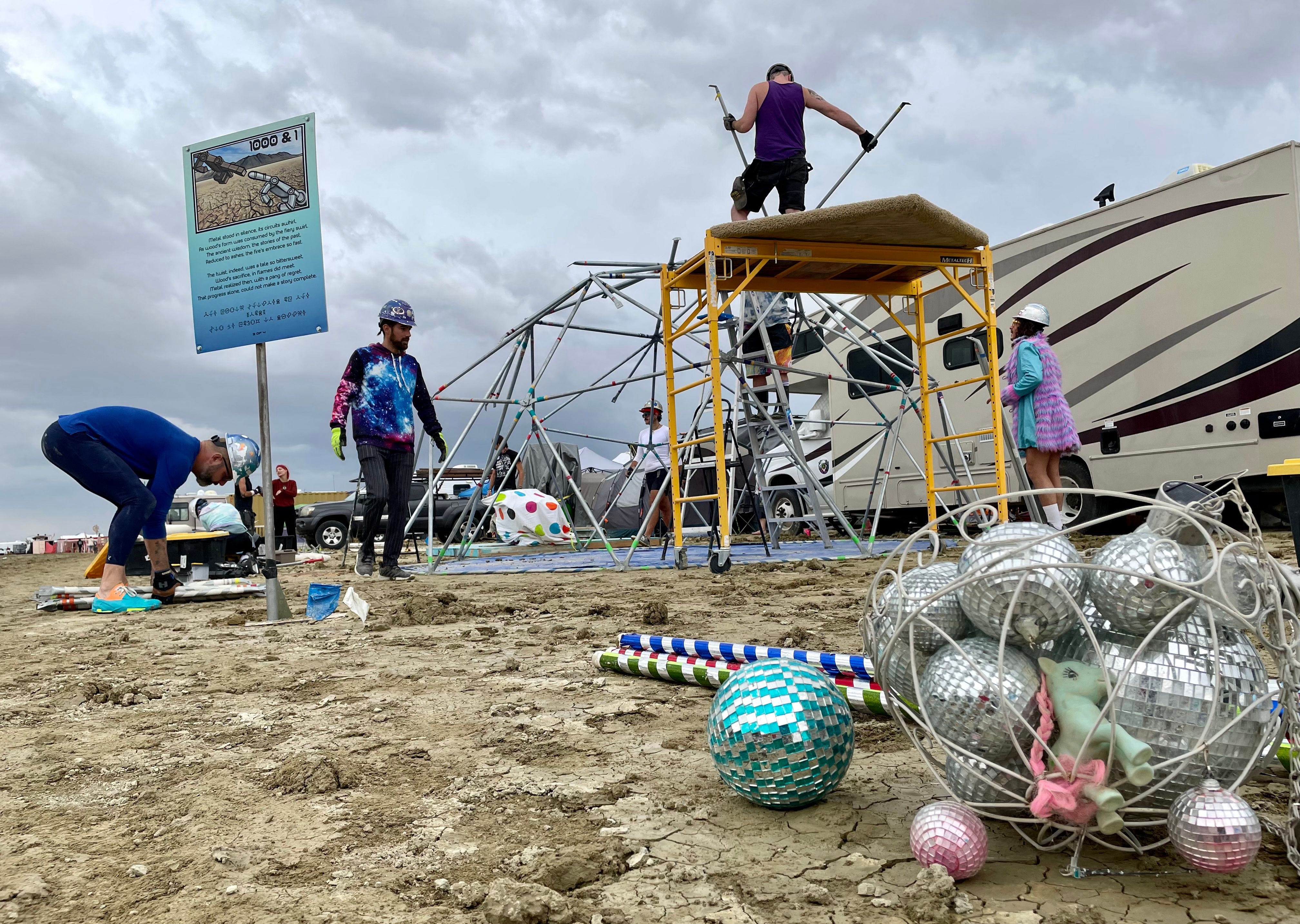 Scenes from the Burning Man Flood