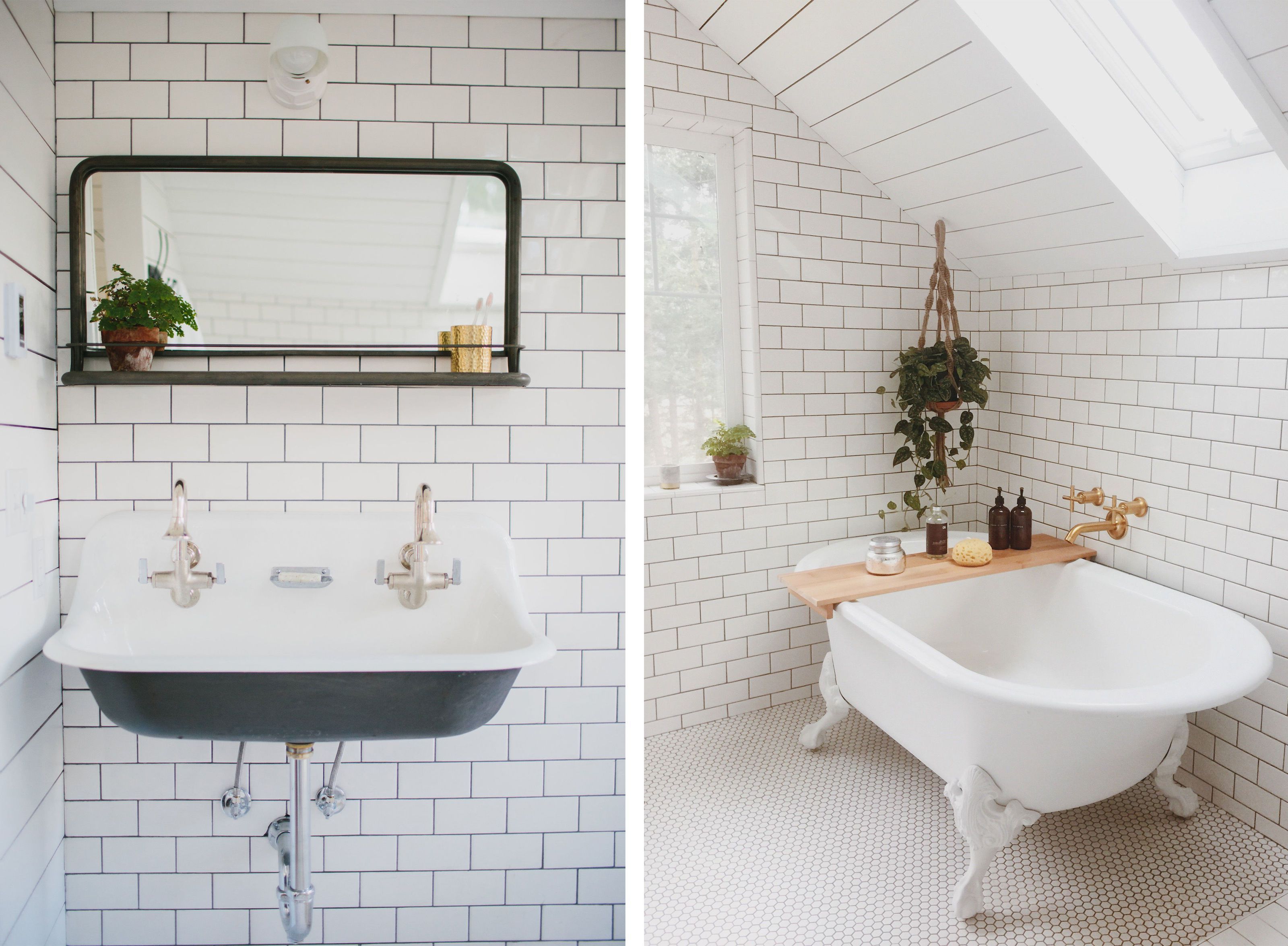 The Shower Wall Features A Center Panel With Accent Tiles From