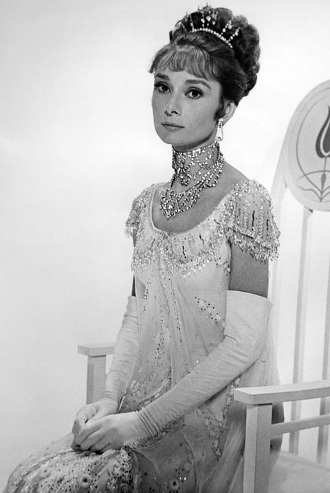 portrait of english actress audrey hepburn 1929–1993 in costume as eliza doolittle in my fair lady directed by george cukor, burbank, california, 1964 photo by silver screen collectiongetty images