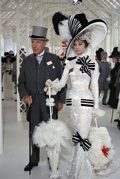 los angeles   december 24 wilfrid hyde white as colonel hugh pickering and audrey hepburn as eliza doolittle in my fair lady  original release date december 25, 1964  photo by cbs via getty images