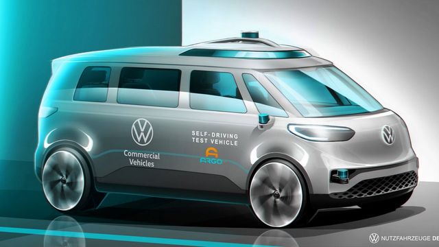 autonomous volkswagen idbuzz rendering