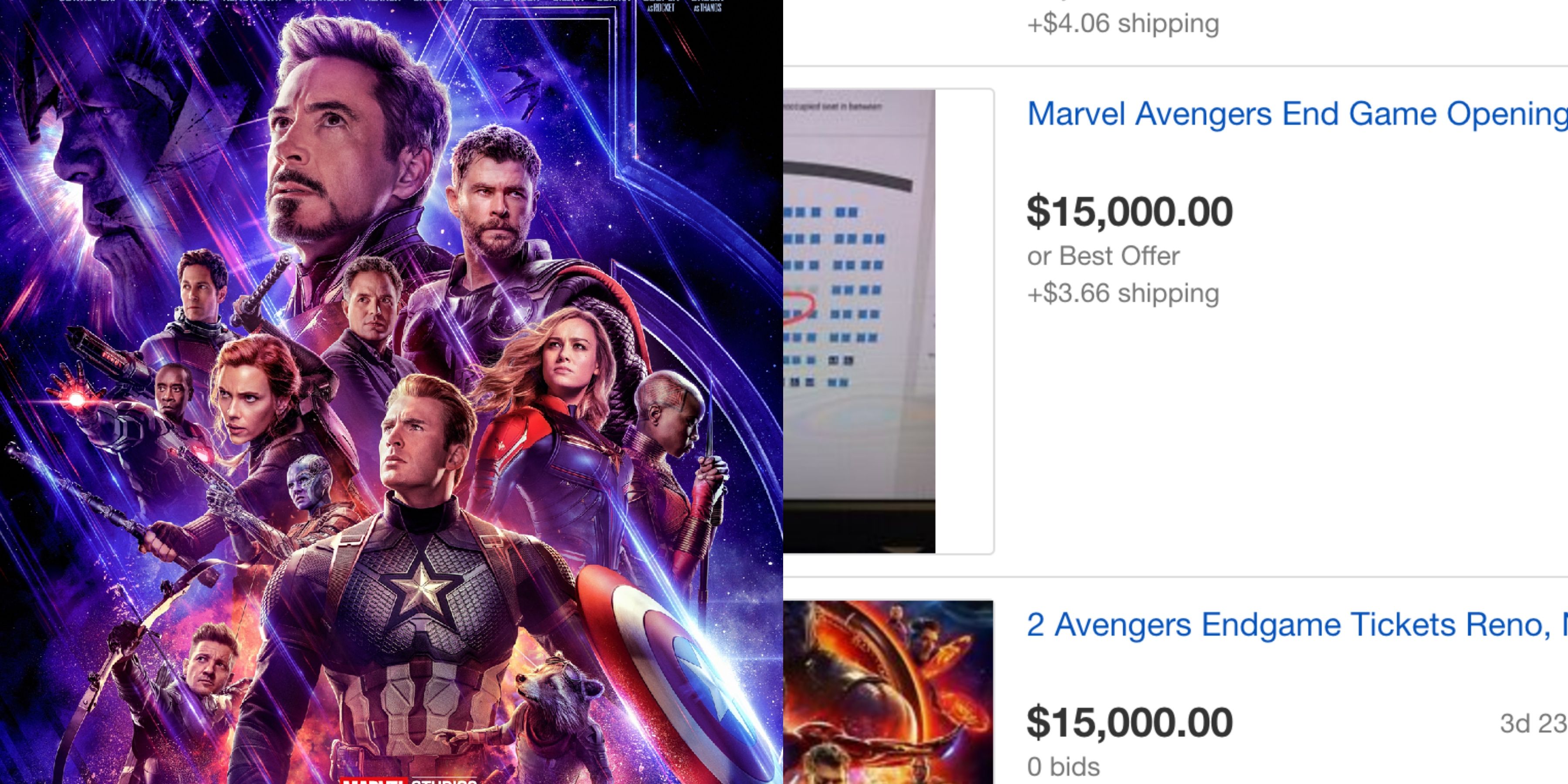 Avengers Endgame Tickets Selling For 15000 On Ebay Are