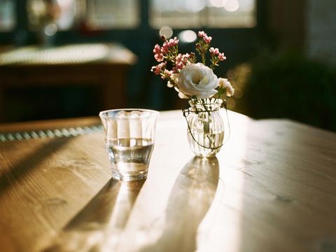Flower, Centrepiece, Table, Glass, Plant, Drinkware, Tableware, Champagne stemware, Still life photography, Floral design, 