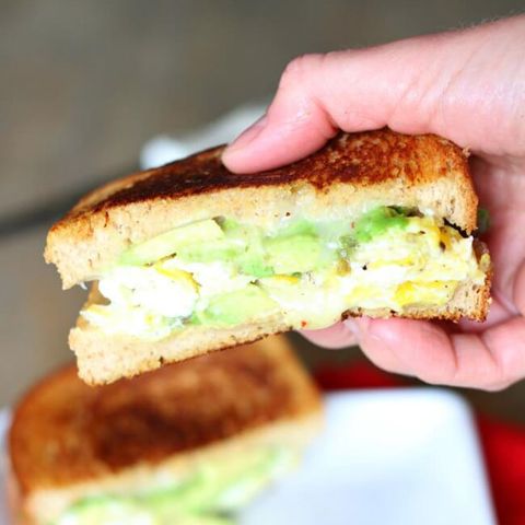 Avocado, Egg & Pepper Jack Grilled Cheese