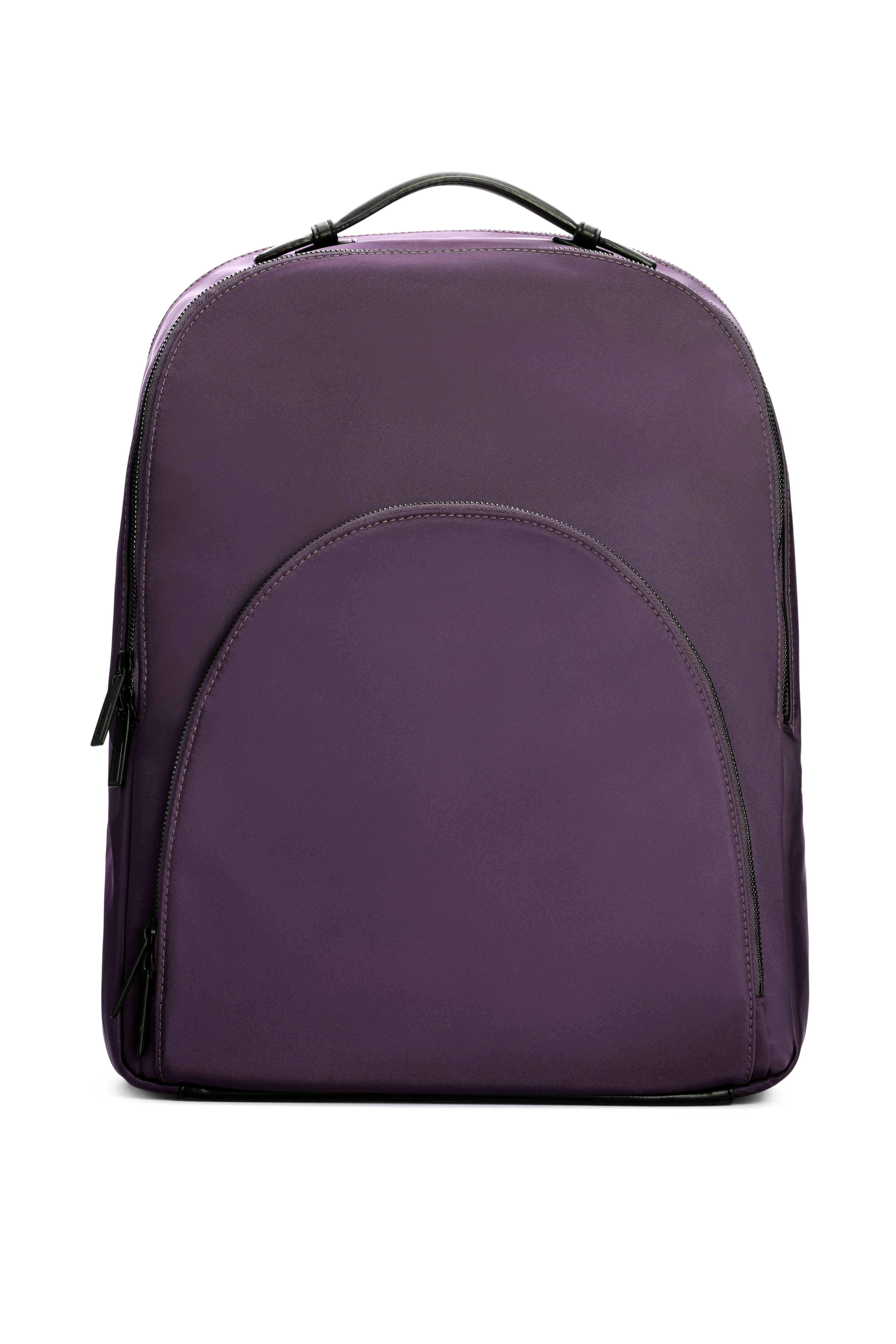 away purple luggage