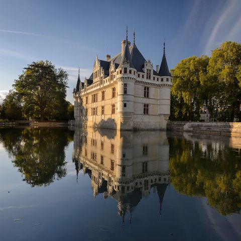 Reflection, Water, Château, Water castle, Waterway, Sky, Castle, Moat, Building, Bank, 