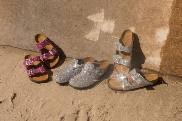 sparkly birkenstocks