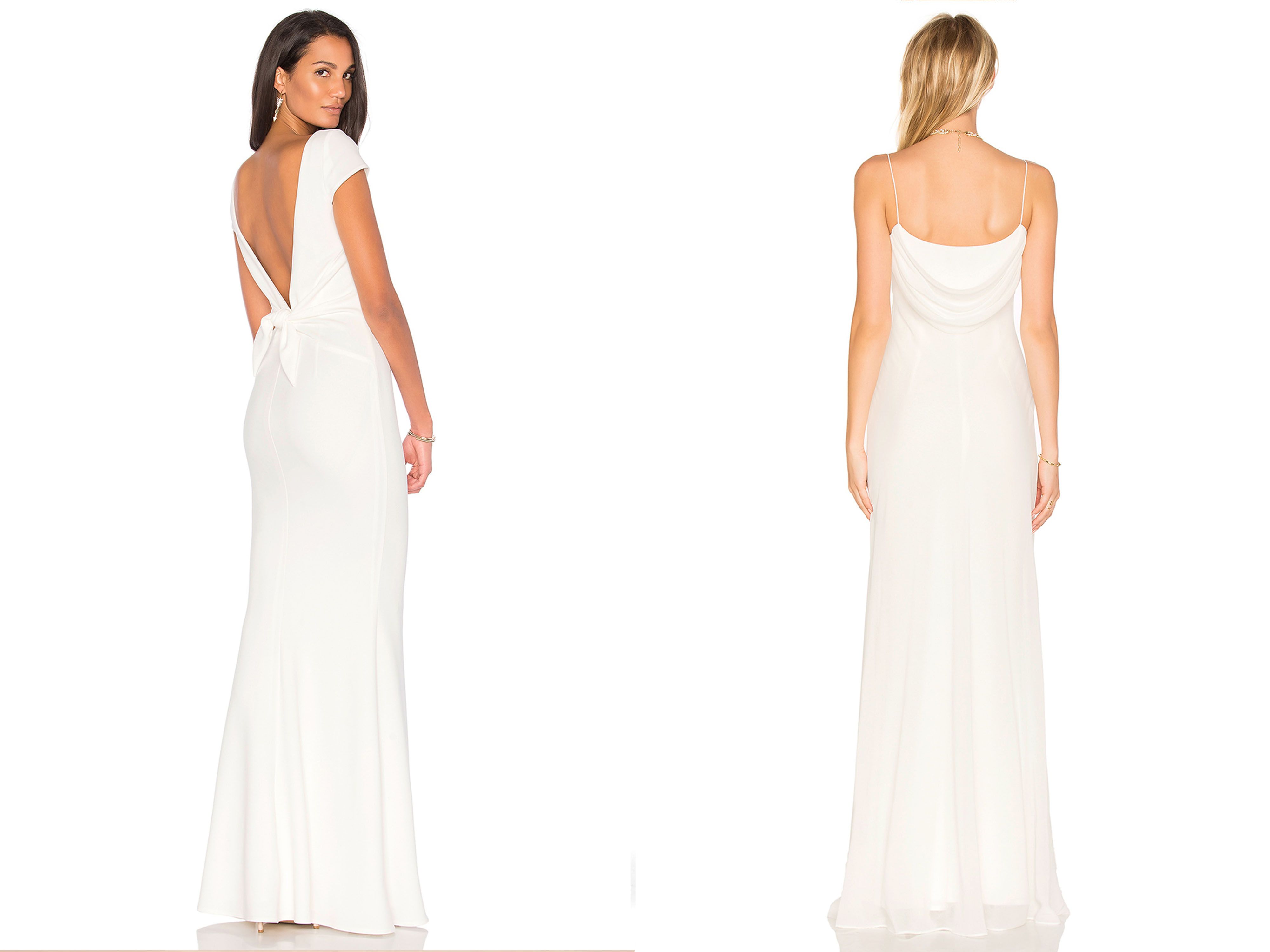 libby crepe slip wedding dress