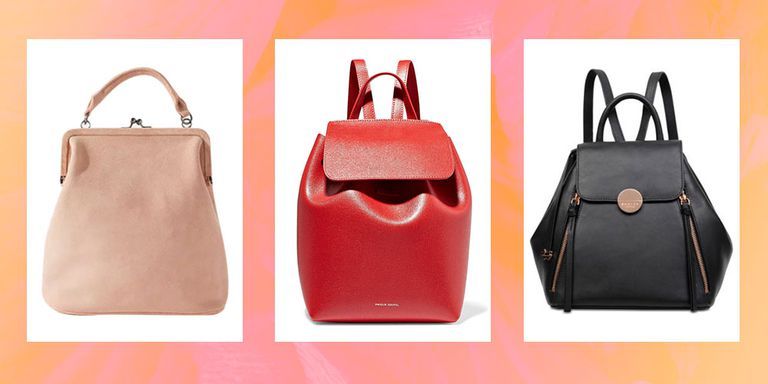 mellie faux leather mini backpack