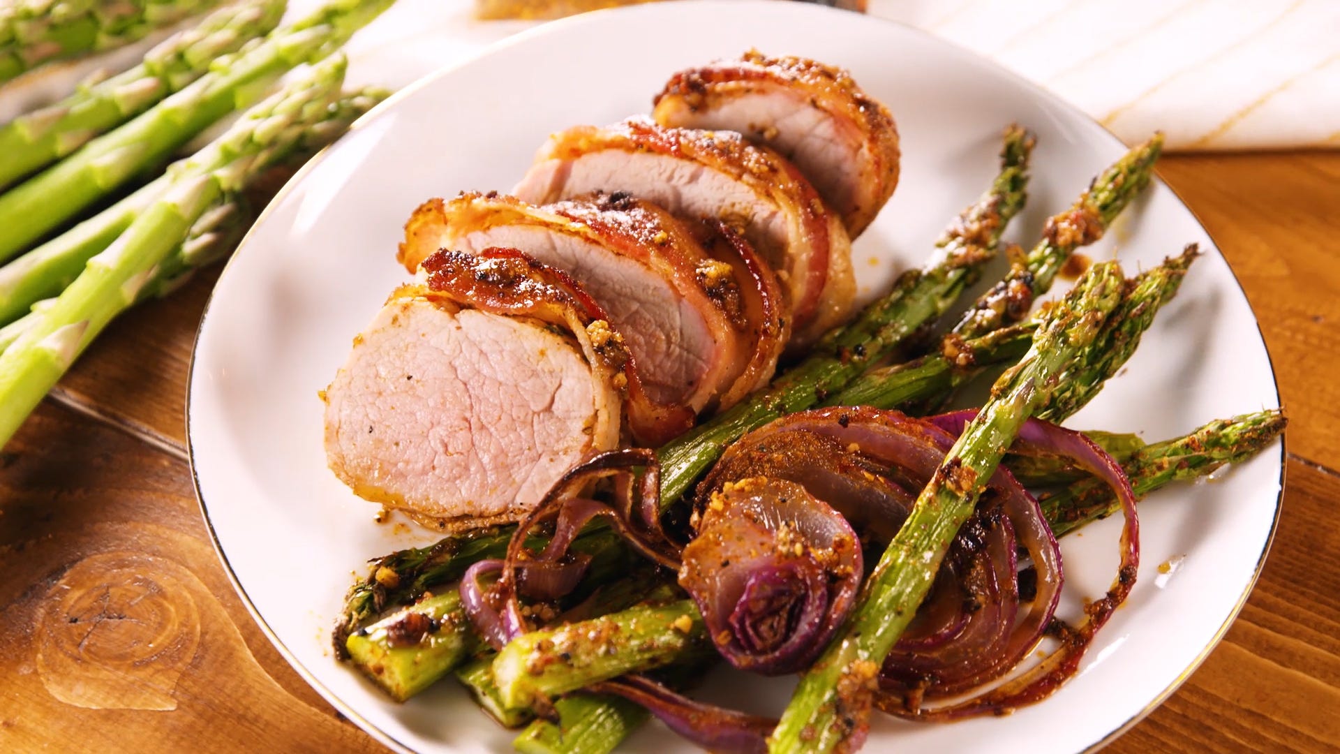 Bacon Wrapped Pork Tenderloin Is A One Pan Wonder