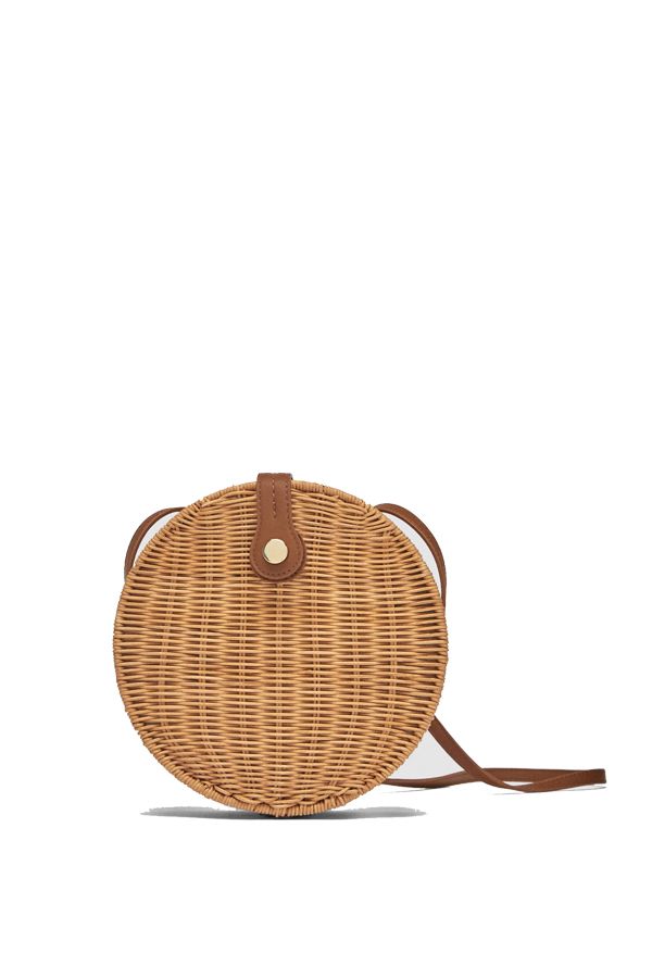 round raffia crossbody bag zara