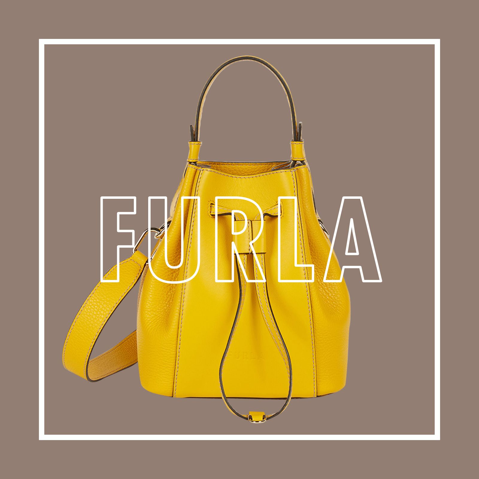 FURLA】bag/黄色yellow/シンプル/2wayお宮参り結婚式