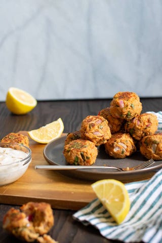 baked salmon cake balls