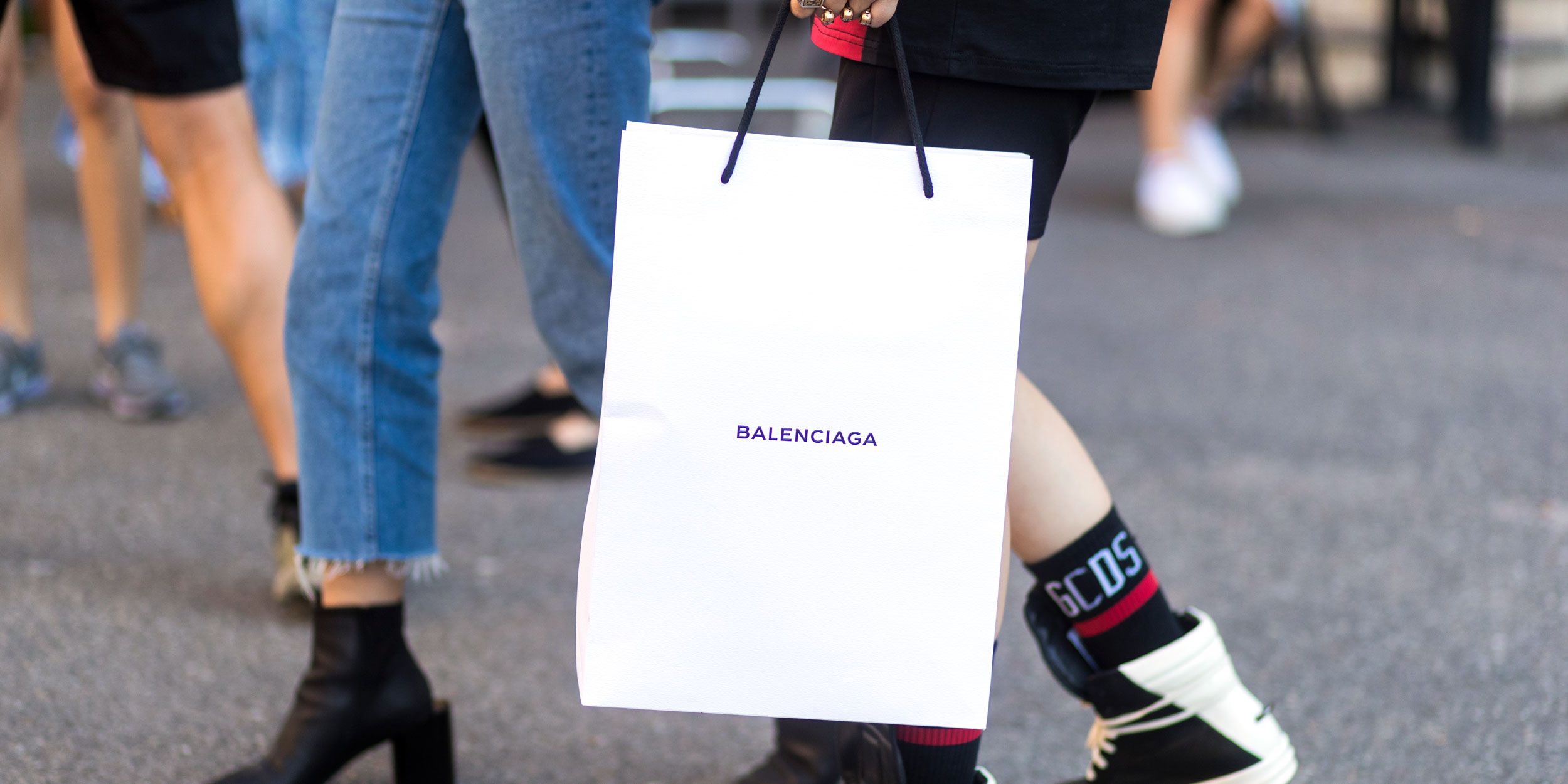 balenciaga paper bag leather