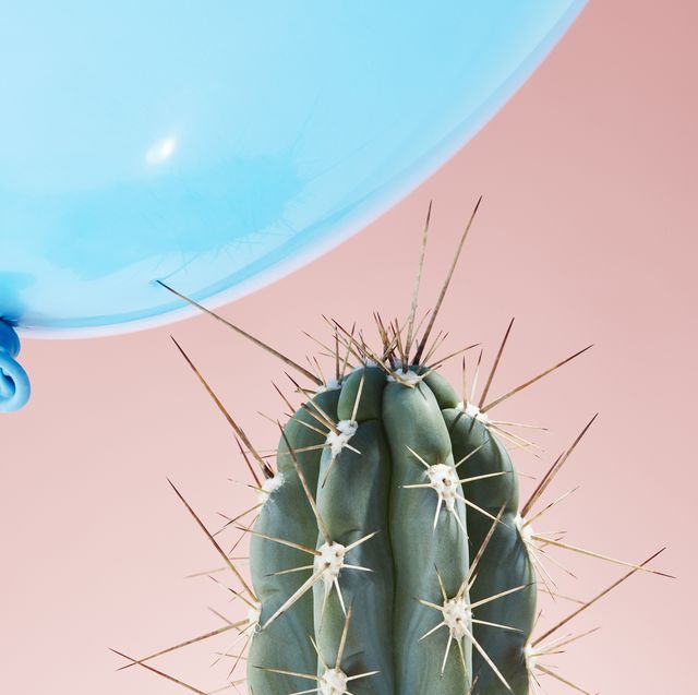 balloon flying too close to cactus