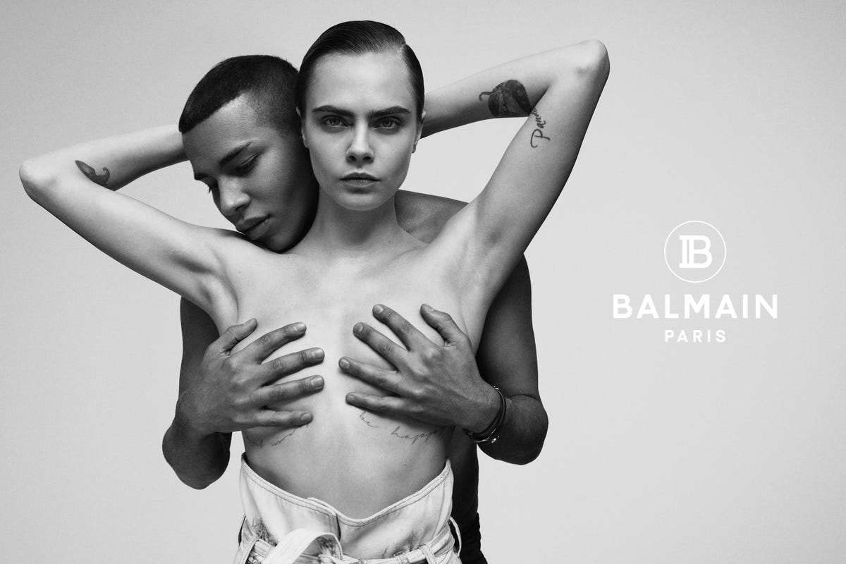 Cara Delevingne Goes Nude for Balmain In a Series of 