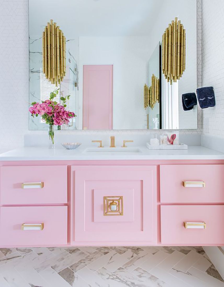 Lágrimas Depender de nostalgia 20 ideas para decorar el cuarto de baño de color rosa
