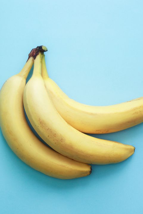 banana fruits over blue background