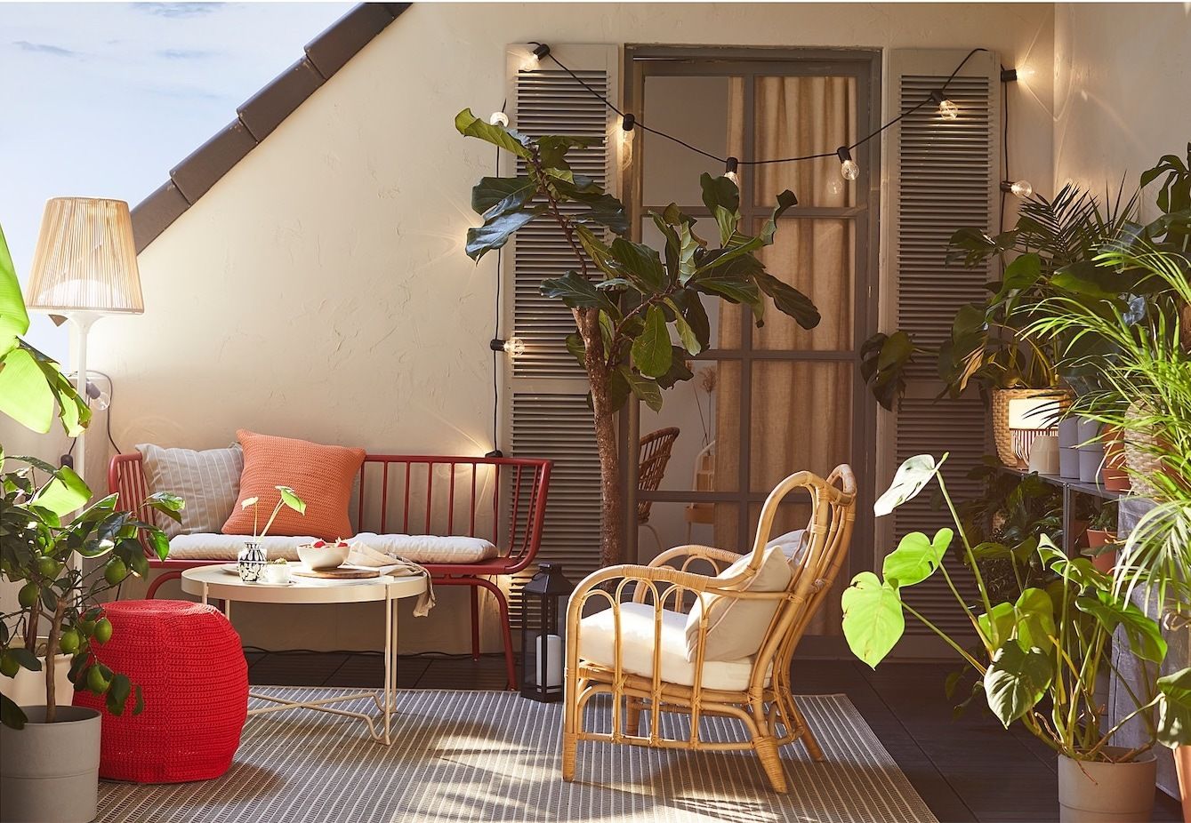 Consejos para decorar la terraza con muebles de Ikea