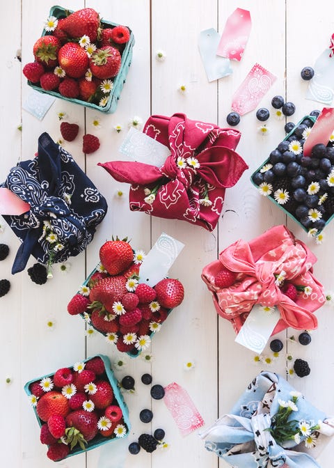 bandana berry baskets 4th of july crafts