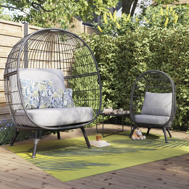 bq matching hanging egg chairs for adults and children