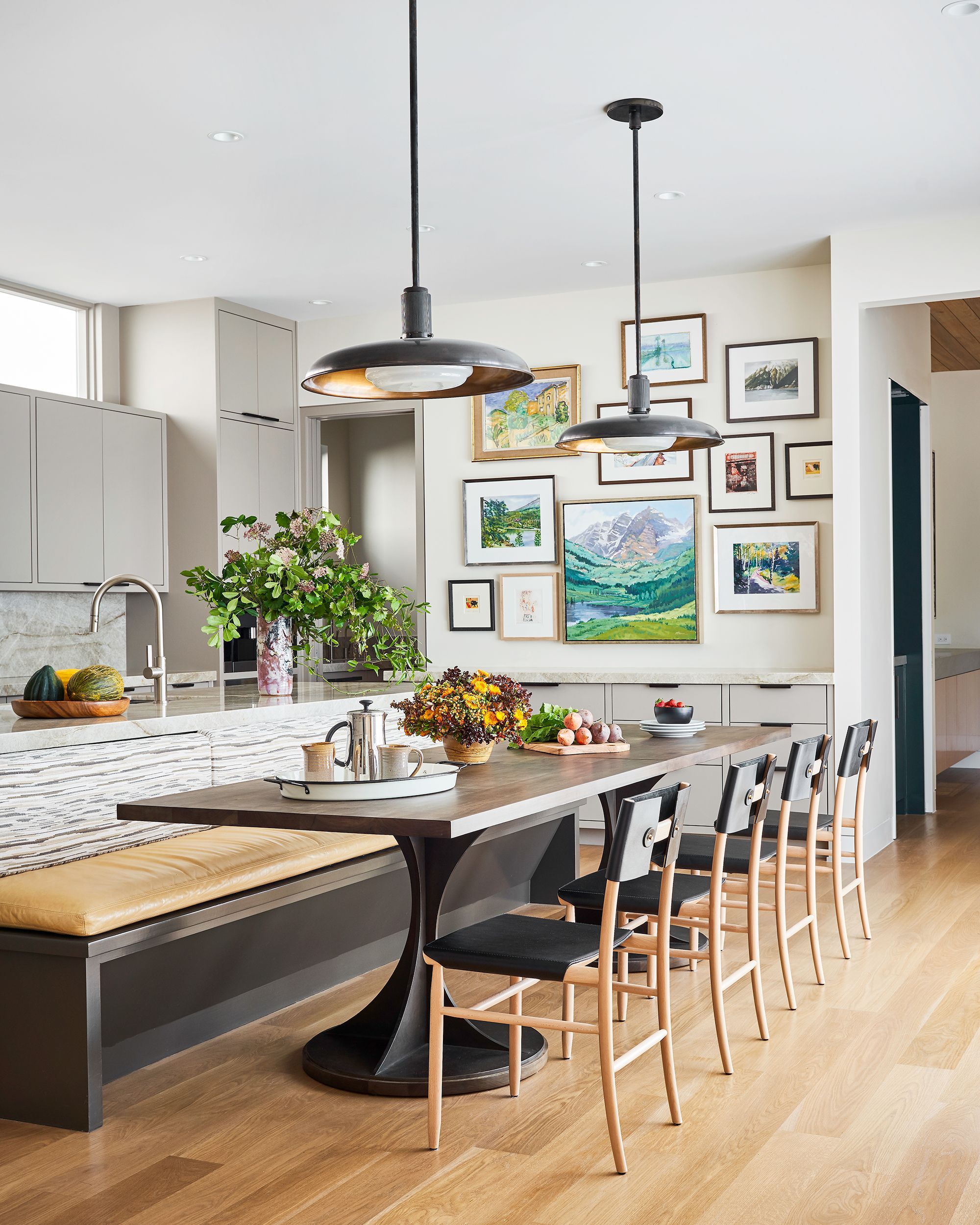 banquette bench dining room