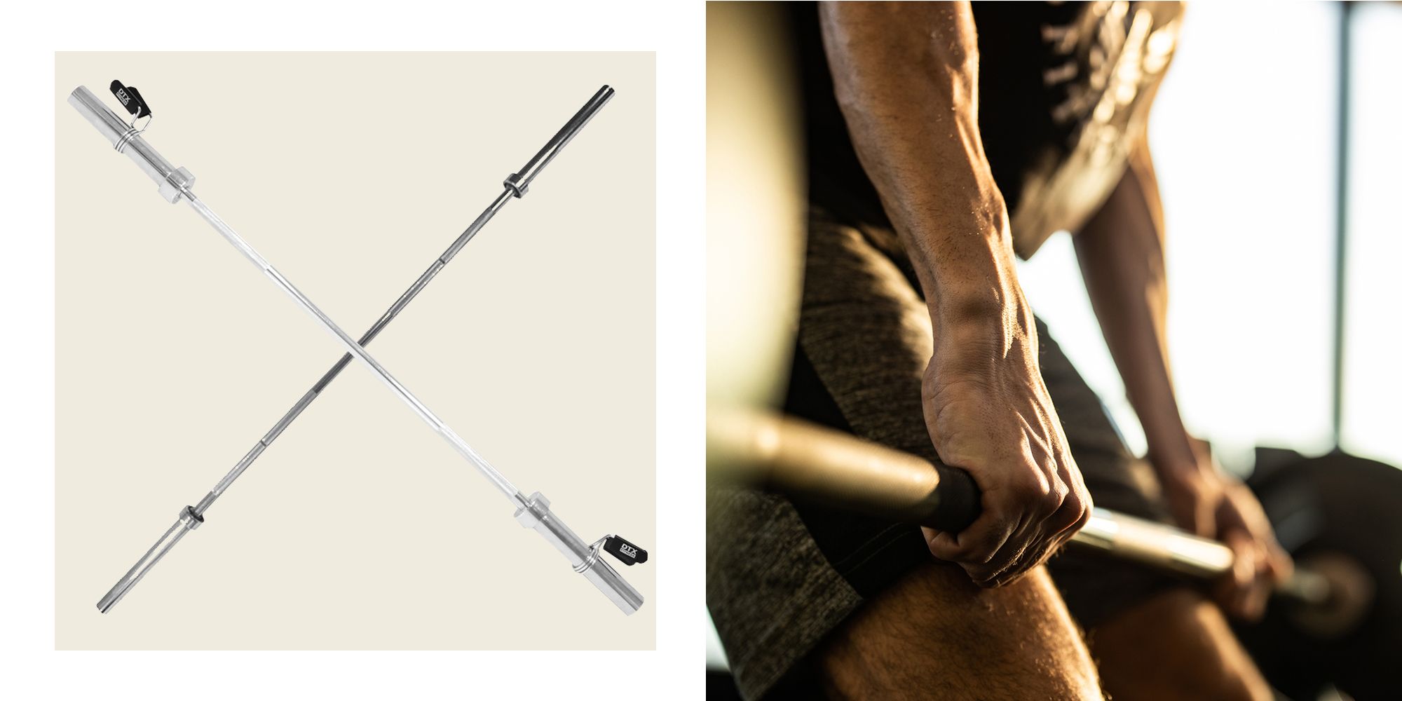 men's health spin lock vinyl barbell