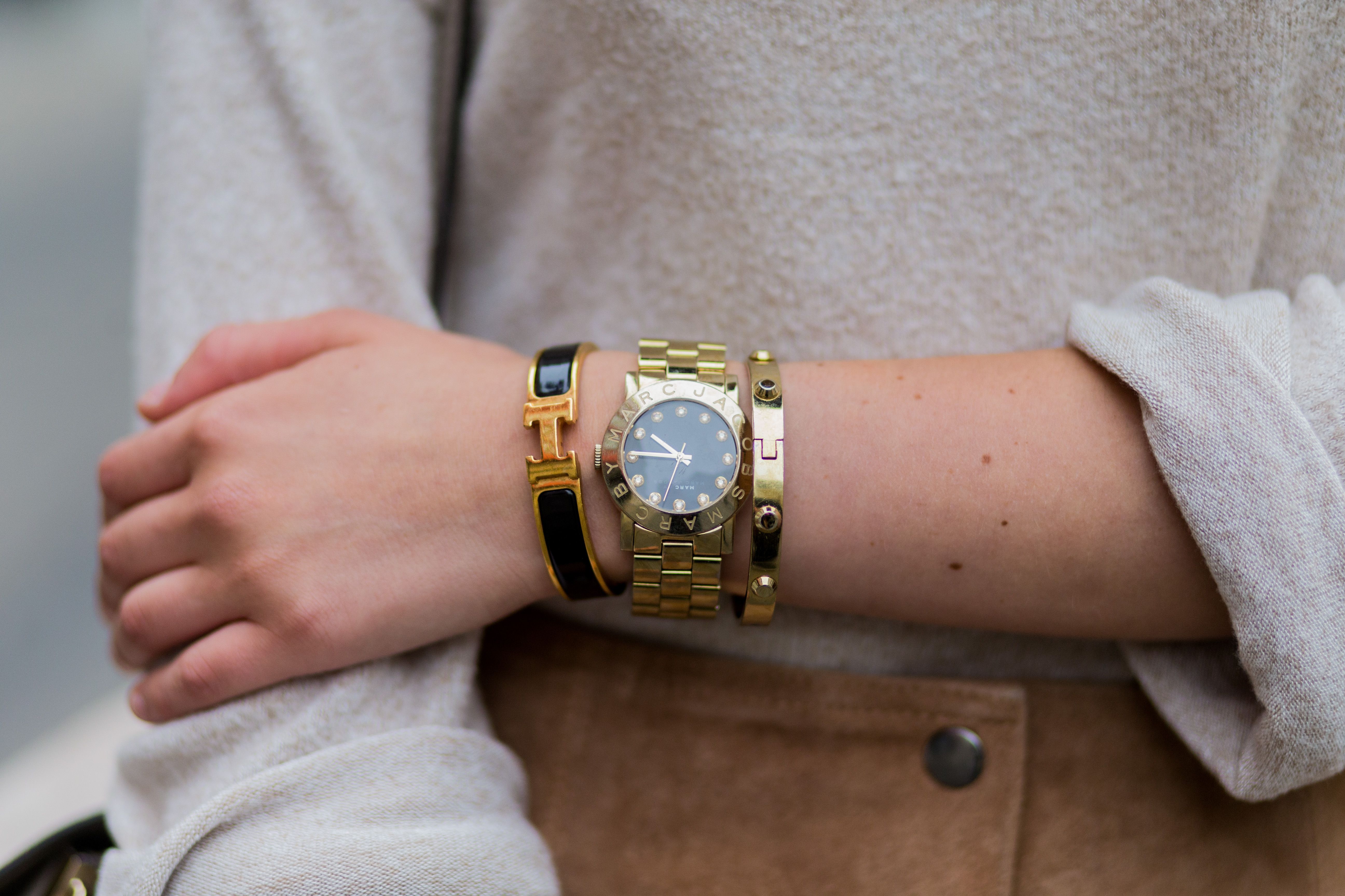 Jewellery Watches Wrist Watches Womens Wrist Watches Gold tone womens fashion watch 