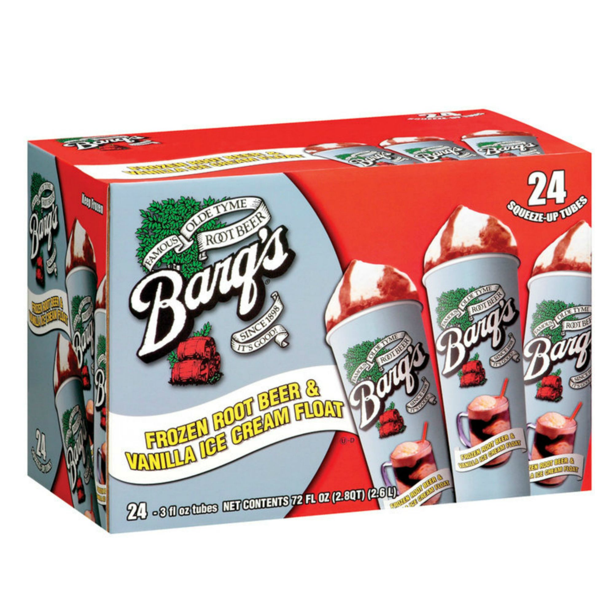 Barq&#39;s Frozen Root Beer &amp; Vanilla Ice Cream Floats Are Sold In A Tube For  On The Go Deliciousness