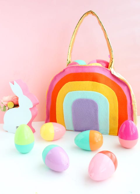 rainbow toy basket