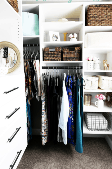 How To Keep Your Wardrobe Organized (2021) Shelf, Closet, Room, Furniture, Shelving, Interior design, Floor, Building, Laundry room, Cupboard, 