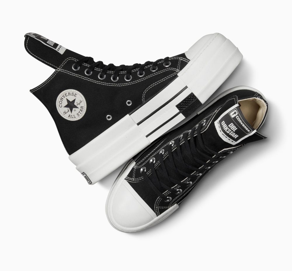 CONVERSE x RICK OWENS DRKSHDW聯名出新款！帆布球鞋增高厚底，象牙