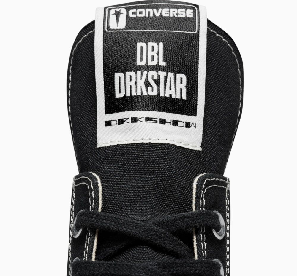 CONVERSE x RICK OWENS DRKSHDW聯名出新款！帆布球鞋增高厚底，象牙