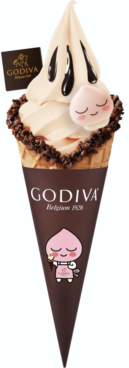 godiva x kakao friends 白桃茉莉霜淇淋
